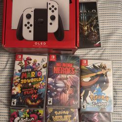 Switch Oled With Games 