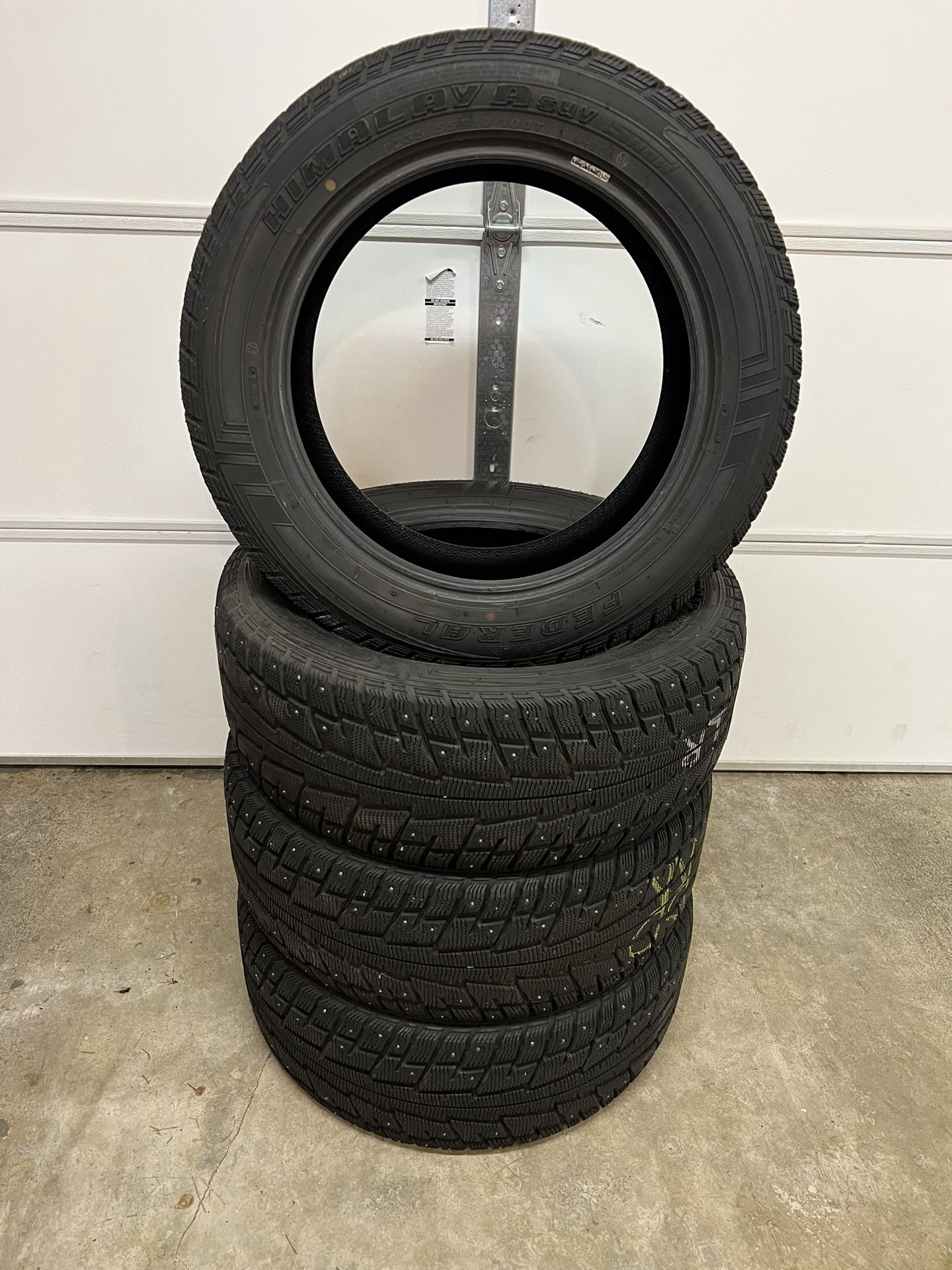 Used Studded Snow Tires P235/55R18