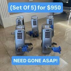 100% Working Heavy Duty Stainless Steel Lockset With Keypad (Set Of 5) Pickup Today!