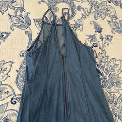 Blue denim lightweight dress .Size Small