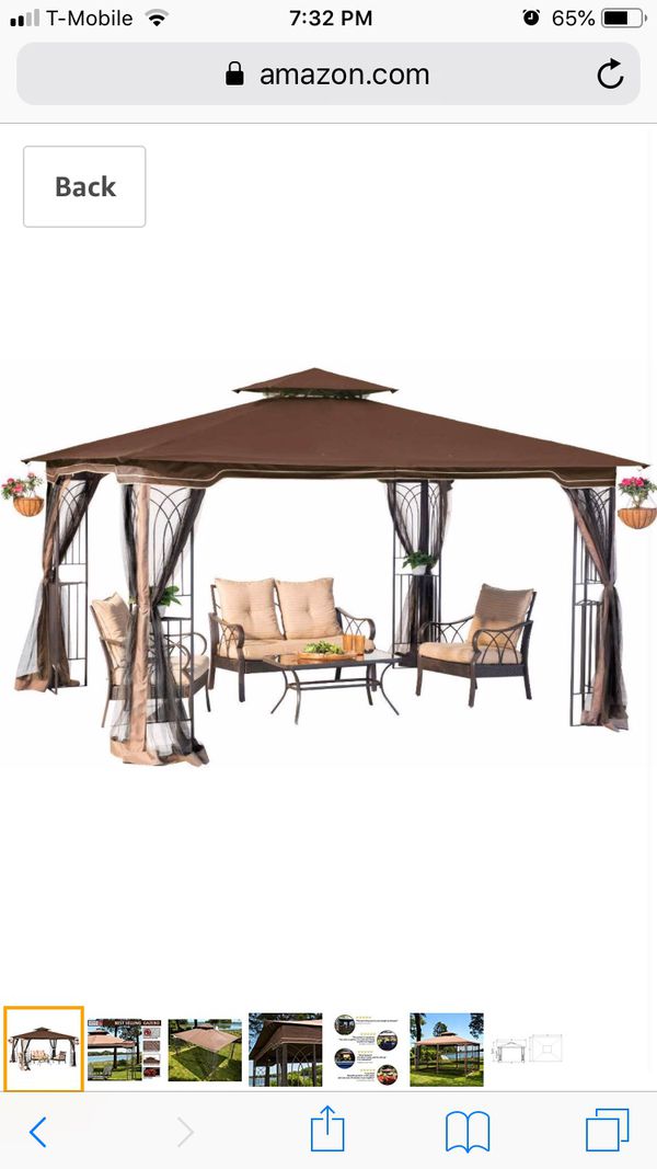 Sunjoy 10x12 Gazebo with mosquito netting for Sale in ...