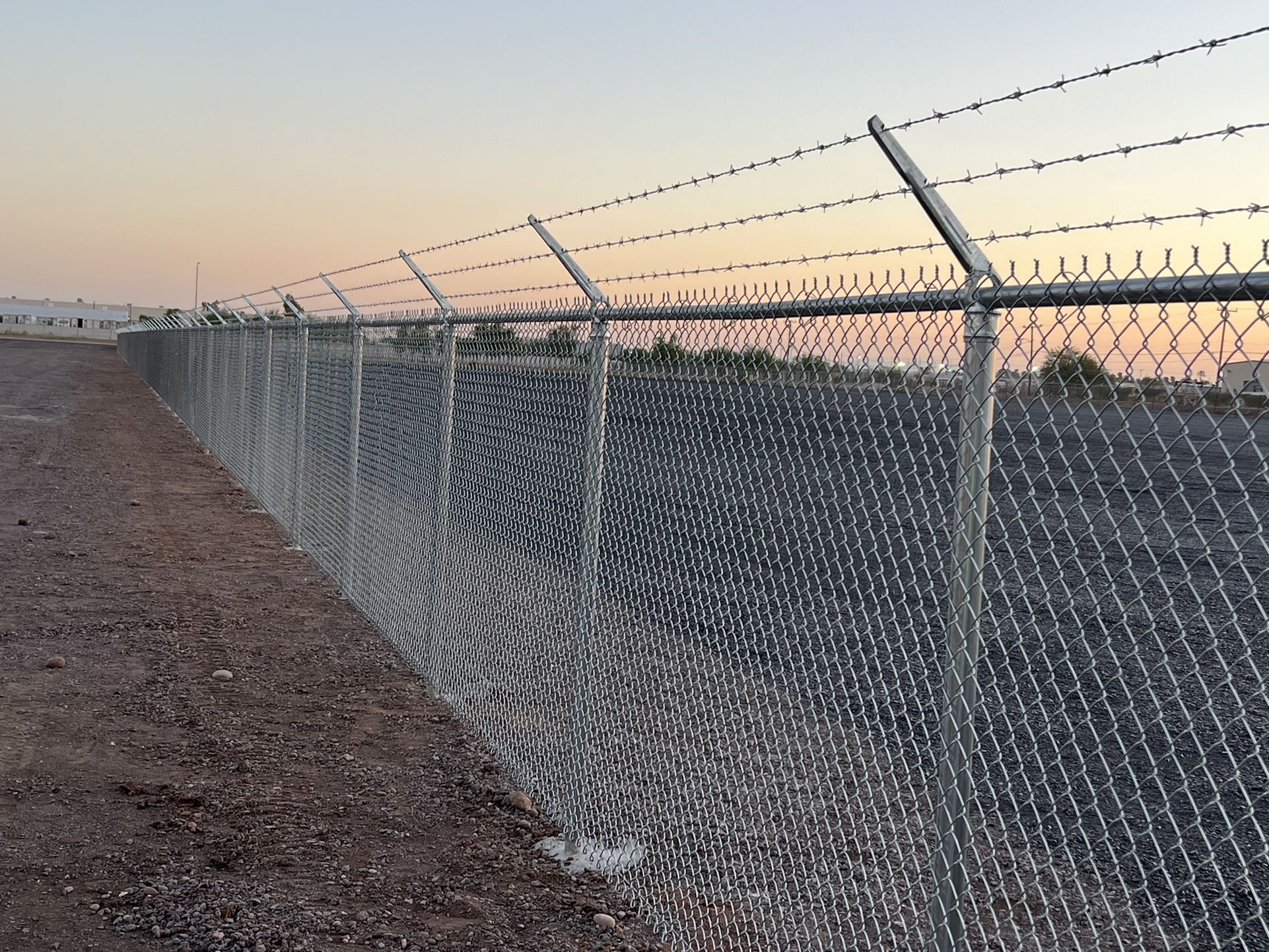 Chain Link And Iron Fence