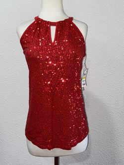 NWT Size M Inc Red Sequence Top