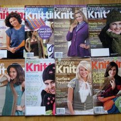 Lot of 8 Creative Knitting Magazines