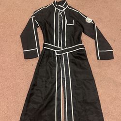 New Small black jacket suit long coat suit cosplay costume Rennisance outfit