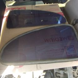 Two VW Bug Rear Quarter Glass