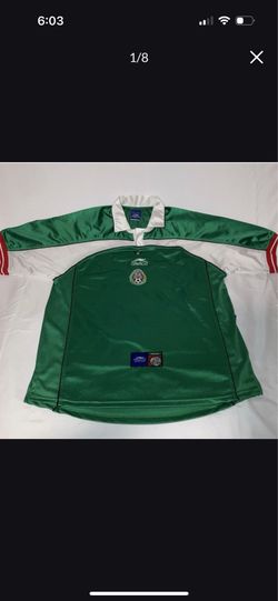 Mexico Jersey— Authentic 2002 Mexico National Team Atlética Home Soccer Jersey XL Vintage World Cup
