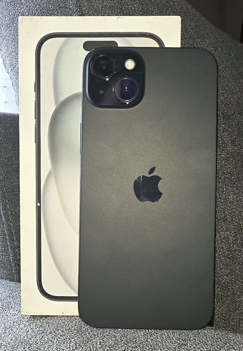 IPhone 15 plus. Black, 128GB