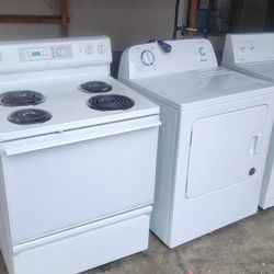 Stove, Washer, Dryer