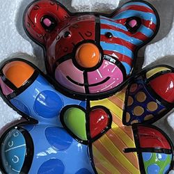 Romero Britto Limited Edition Sculptured Bears