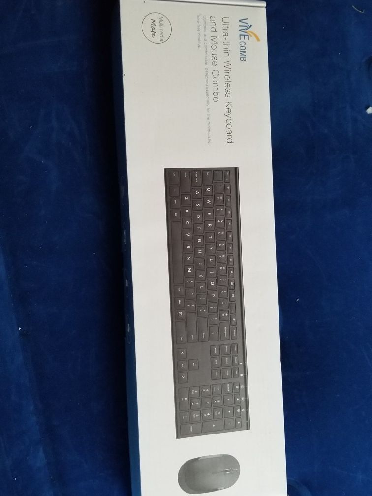 Viv comb wireless keyboard an mouse