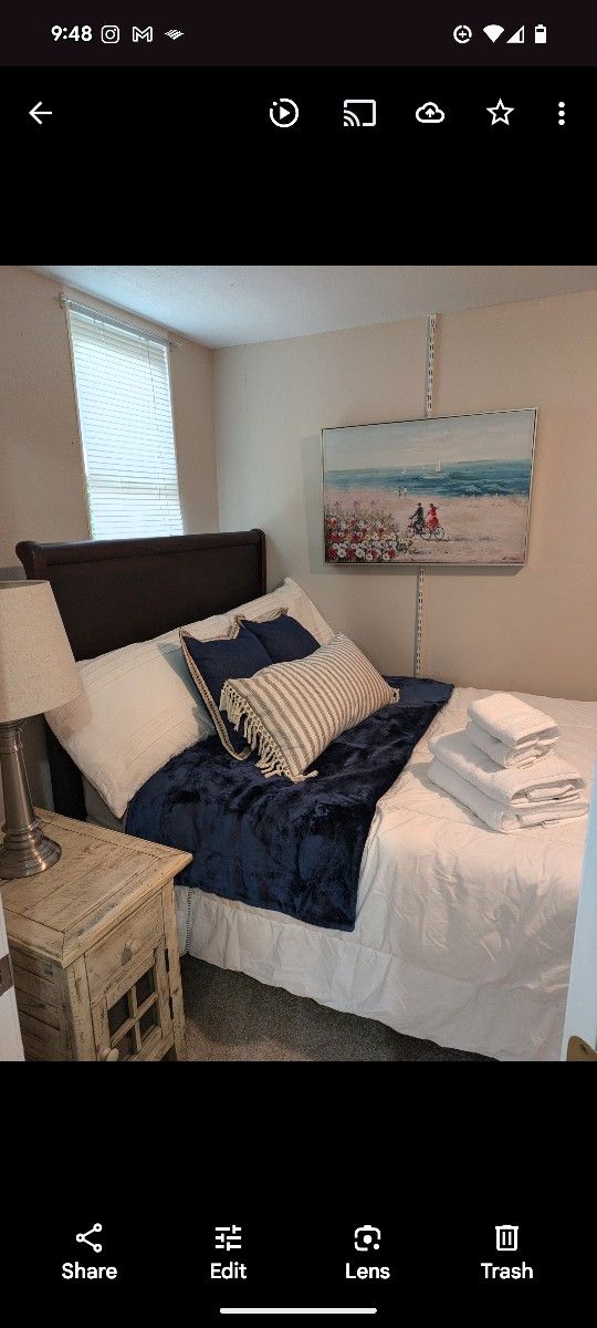 Vintage Sleigh Bed Full Size ( Frame)