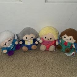 Golden Girls BumBumz  4.5” Complete Set Rare Dorothy, Blanche, Rose & Sophia