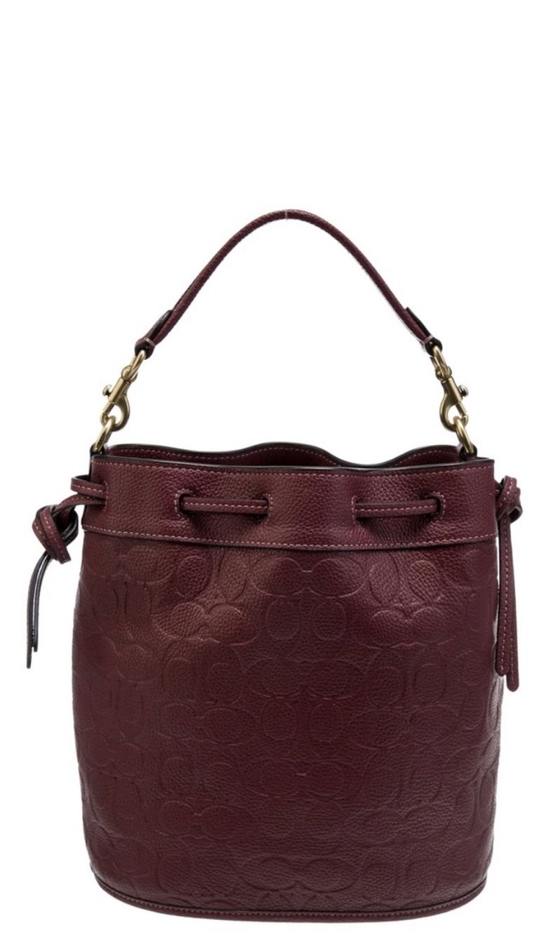 Coach Leather Bucket Bag