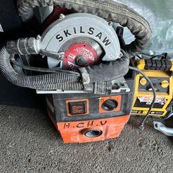 Skill Saw And Vacuum 