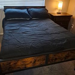 Full Size Bed Set W/ TV