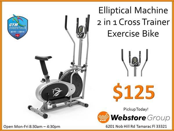 Exercise bike/ Elliptical Machine - Cross Trainer 2 in 1 - NEW