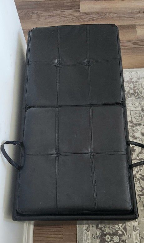 Leather Ottoman Storage
