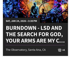 BURN DOWN FEST TICKET