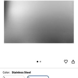 Stainless Steel Range Hood Backsplash / Panel – 24” x 36”