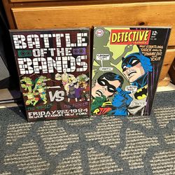 Vintage Batman & TMNT wooden posters