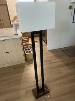 Black floor lamp