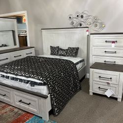 🤩 New Queen 👑 Bed w/ Storage. 