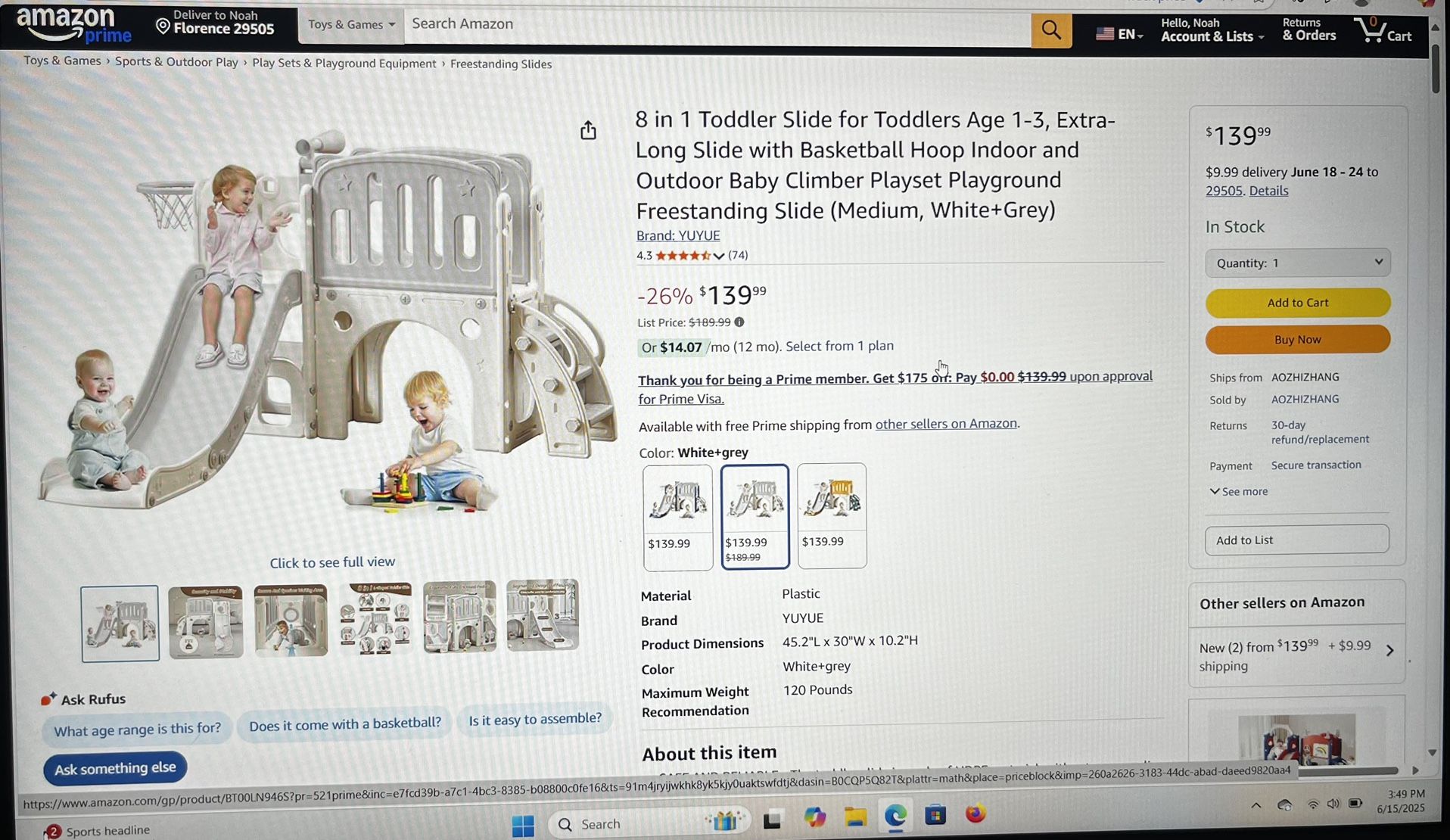 Toddler Plastic Play Station