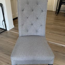 Grey Linen Chair