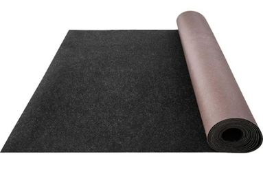 💝 VEVOR Black 6 ft. x 23 ft. Boat Carpet Waterproof Indoor Outdoor Carpet