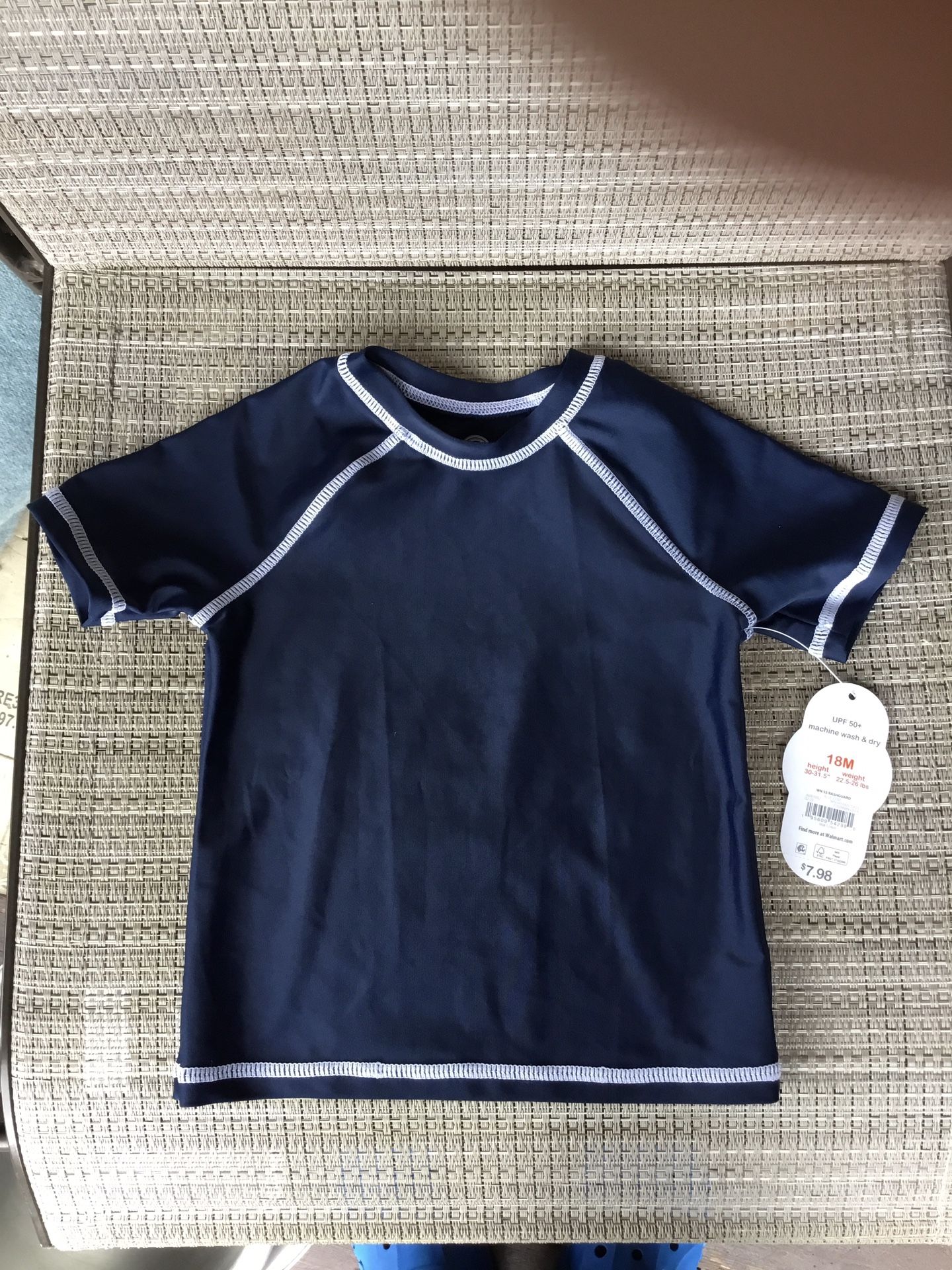 New With Tag - Toddler Size 2T And 18 month-Rash Guard Outdoor Sun Wear UPF 50 +  Machine Wash And Dry Top