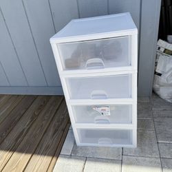 Plastic Storage 4 Drawers 