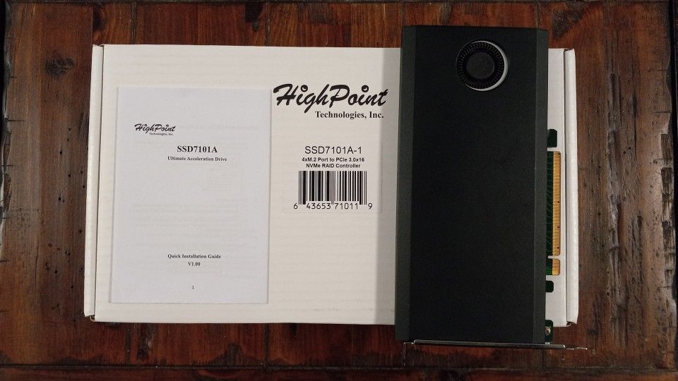 HighPoint SSD7101A NVMe Raid Controller
