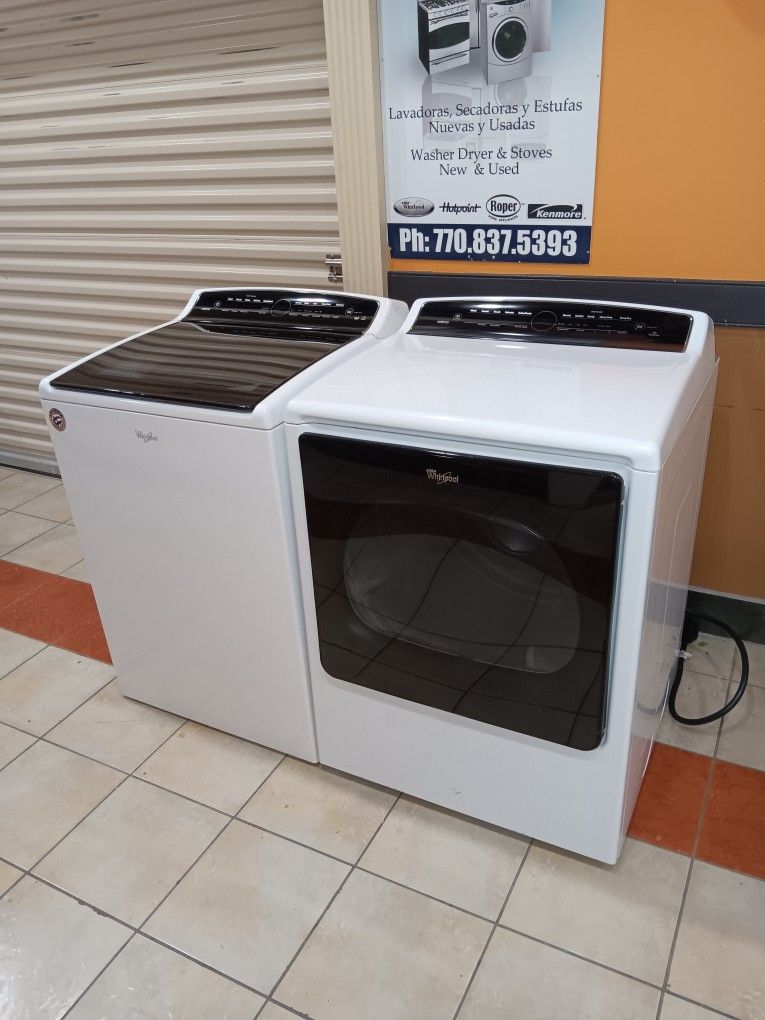 Whirlpool Cabrio Washer 5.3 Cf And Dryer 8.8 Cf