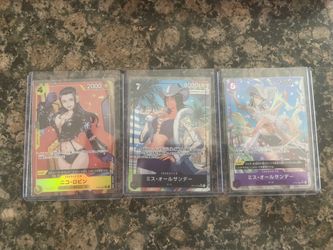 One piece tcg Nico Robin cards
