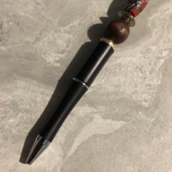 Beaded Pen Brown And Black 