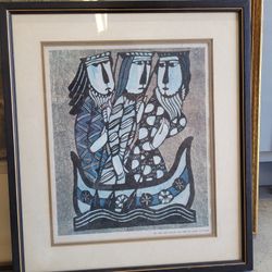 Sadao Wantanbe Three Wiseman Stencil