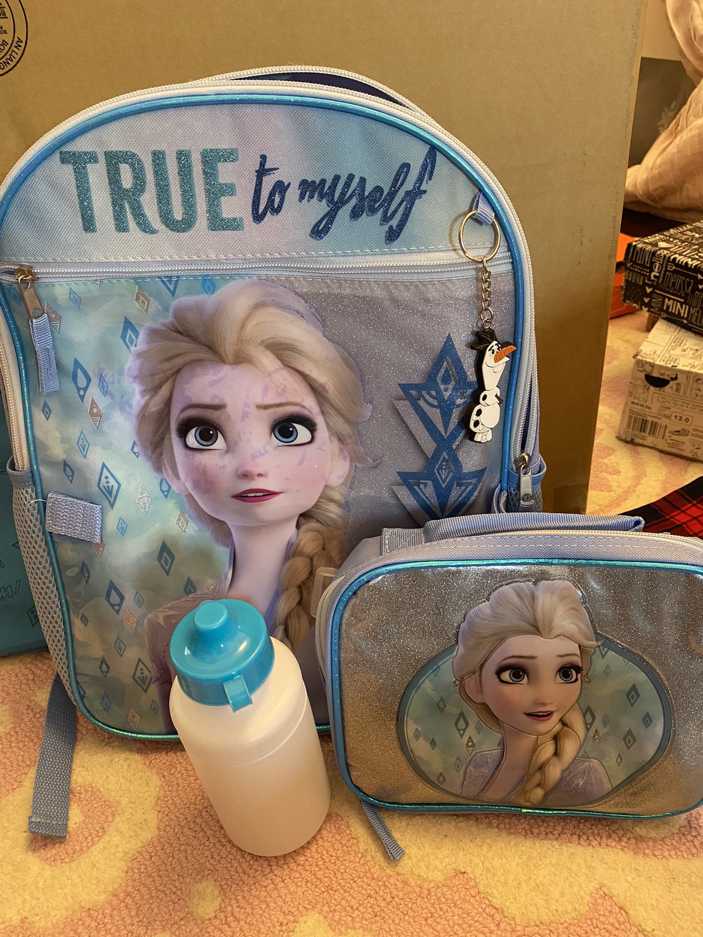 Frozen Backpack, Lunch bag, and Water Bottle