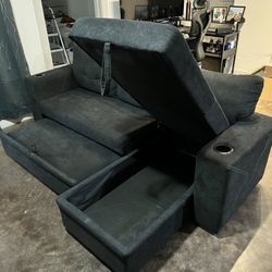 Storage Sofa With Chaise Lounge