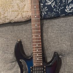 Blue Electric Guitar Gold Hardware, OBO