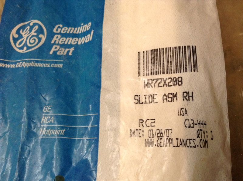 GE Refidgerater Side Slide Arm