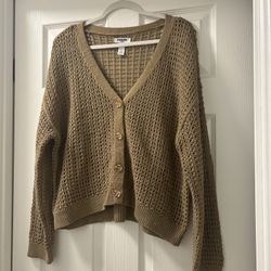 Brown Cardigan Sweater 