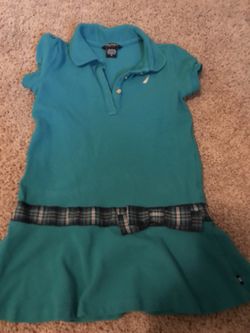 Nautica blue short sleeve dress