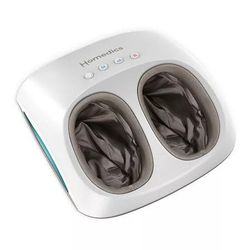 Shiatsu Air 4.0 Foot Massager w/ Heat & Air Compression - Gray, Unisex