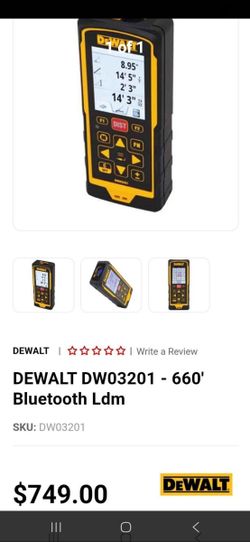 ***NEW DEWALT LAZER  BlueTOOTH BRAND NEW LOOK AT RETAIL MAKE OFFER