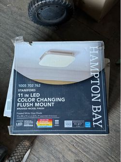 New Hampton Bay 11” LED Color Changing Flush Mount Ceiling Light