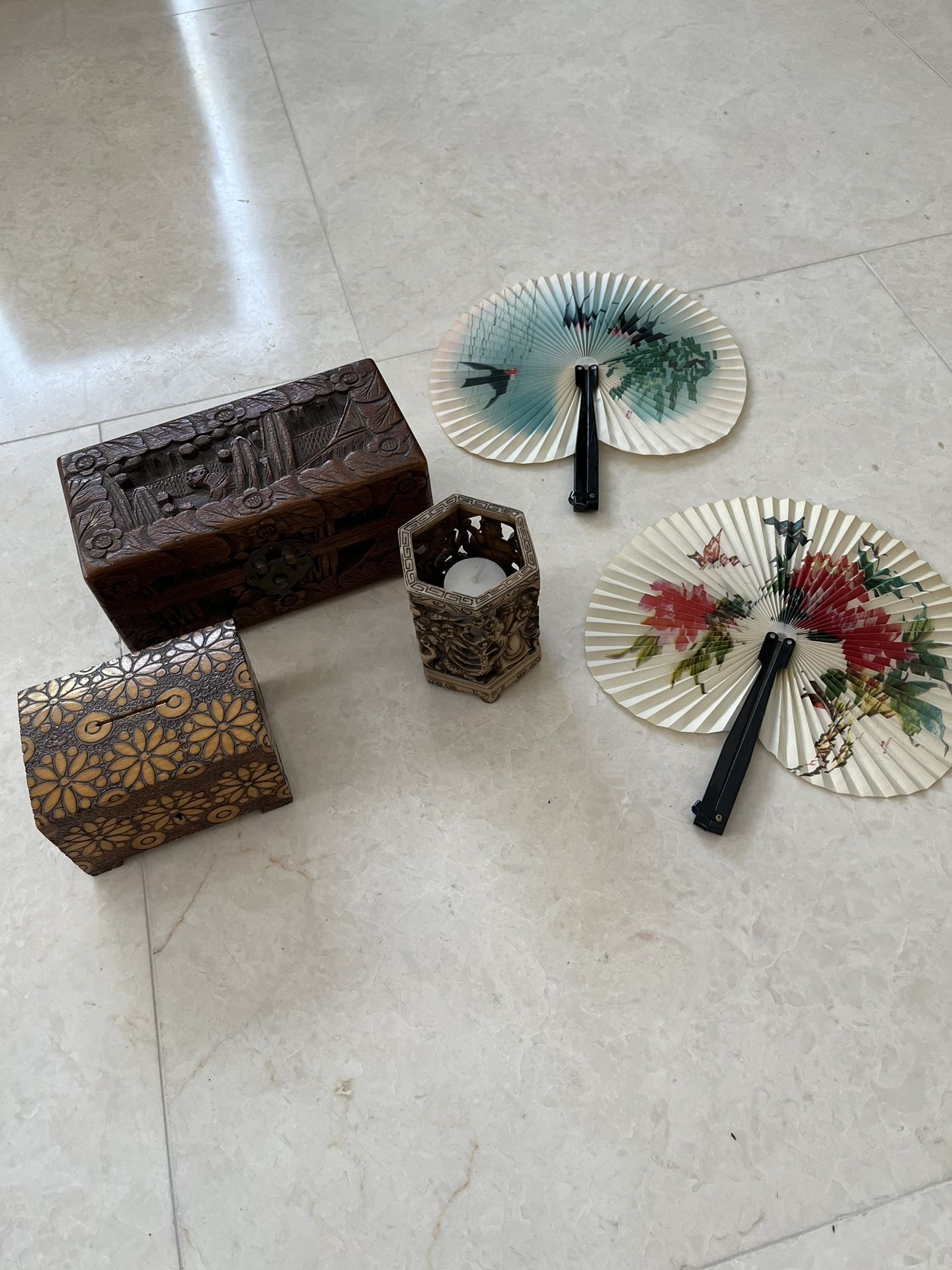 Decorative Carved Boxes And Asian Inspired Decor