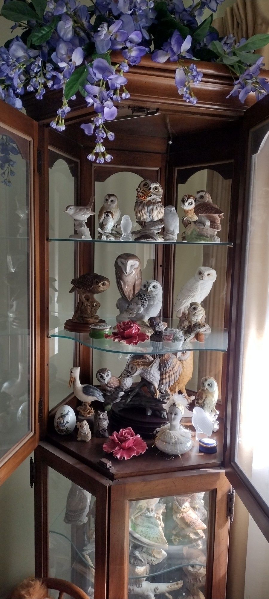 Owl Statues And Plates