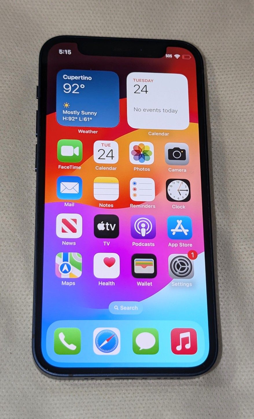 NICE BLUE APPLE iPhone 12 MINI 64GB UNLOCKED ALL NETWORKS - QUEENS PICK UP