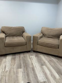 2 Brown Arm Chair